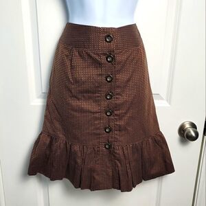 ODILLE Anthropologie Ruffle Skirt 